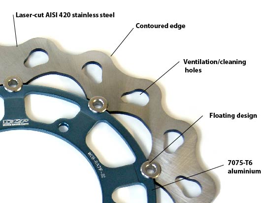 WRP Brake Disc components