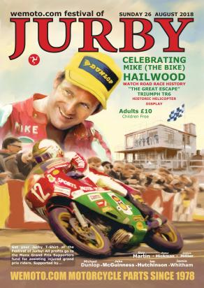 Motorcycle Retro Poster Jurby 2018 Size A2 420 x 594mm    Jurby 2018 Show