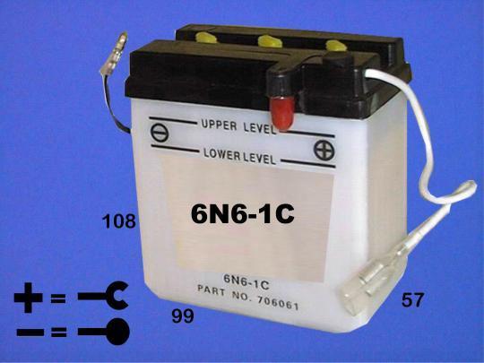 Kawasaki AR 50 A1/C2-C10 81-97 Battery Pattern