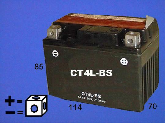 Yamaha BWs CW 50 Bump 96-98 Battery Pattern
