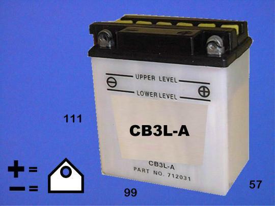Yamaha DT 50 R 88-90 Battery Pattern
