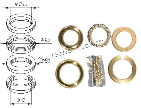 Aprilia Rally (All Models) Liquid cooled 96-00 Headrace Bearing Set