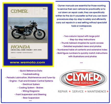 Honda CB 400 F2 (400/4) 77-79 Manual Clymer