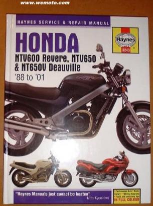 Honda NT 650 VW/VX/VY/V1 Deauville 98-01 Manual Haynes
