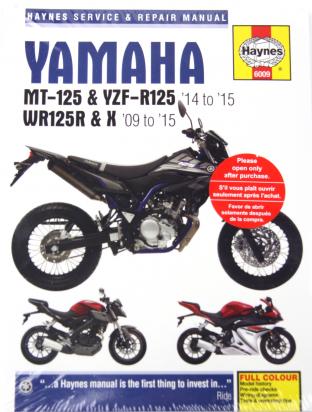 Yamaha WR 125 X 09 Керівництво з ремонту Haynes