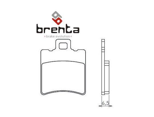 Benelli Velvet 125 (Minarelli engine) 04 Передні колодки Brenta Sintered (металізовані) — тип HH