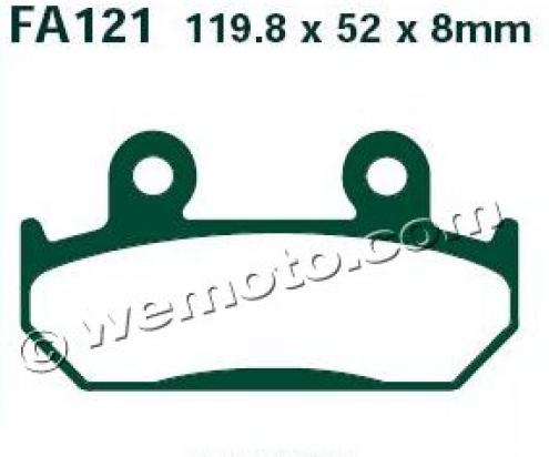 Honda XRV 750 L/M Africa Twin RD04 90-91 Pads Front EBC Standard (GG Type)