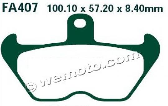 BMW R 850 GS   (Std and ABS models) 96 Brake Pads Front EBC Sintered (HH Type)