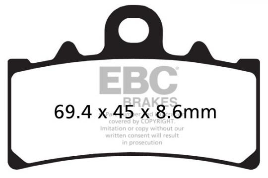 BMW C 400 GT 19 Brake Pads Front EBC Standard (GG Type)