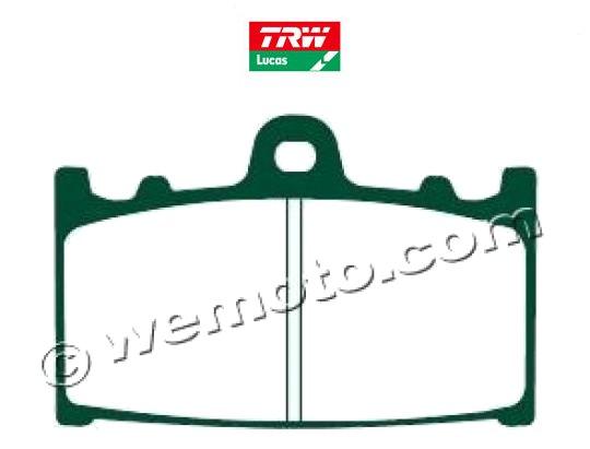 Kawasaki ZZR 600 (ZX 600 E3) 95 Pads Front Lucas TRW Sintered SV (HH Type)