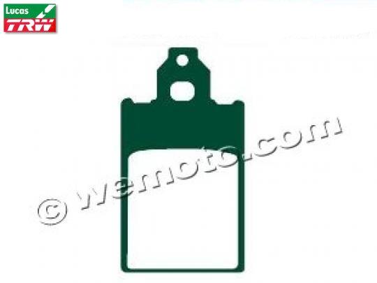Accossato KR 80 87 Pads Rear Lucas TRW Organic Standard (GG Type) 