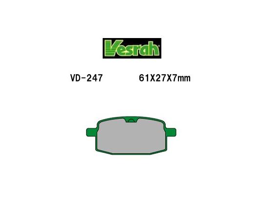 Yamaha CR-Z 50 (3WN) 91-95 Pads Front Vesrah Green (GG Type)