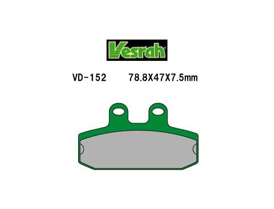 Aprilia Scarabeo 125 99-02 Pads Front Vesrah Green (GG Type)