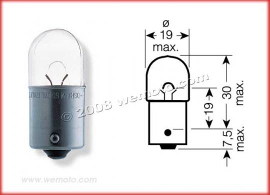 Honda NX 650 K/L/LII Dominator 89-90 Bulb Number Plate Light