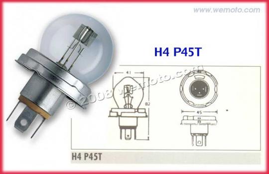 Headlight Bulb H4 P45T 6V 45/40W