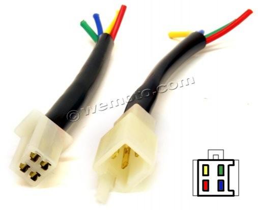 4 Pin Connectors Male And Female Set 