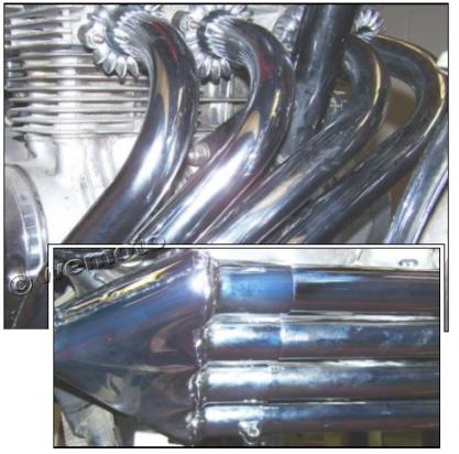 Honda CB 400 F2 (400/4) 77-79 Downpipes and Collector Assembly