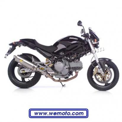 Ducati M600 Monster 95-96 Leo Vince SBK Evo II - Oval Alloy Slip On Cans - Pair (E-Marked)