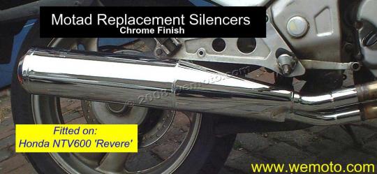 Honda NTV 650 J/K Revere 88-89 Motad Silencer