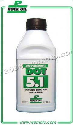 Brake & Clutch Fluid - Rock Oil - Dot 5.1 500 ml
