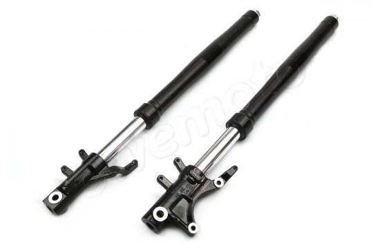 Fork Leg Set (Left And Right H.S.) - Black Outer Tubes - Honda MSX 125 Grom 2013-2015