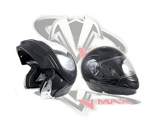 Helmet Full Face Flip Front Design - Black - Extra Large 61-62mm