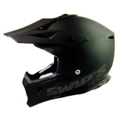 Swaps S818 Motocross Helmet - Matt Black