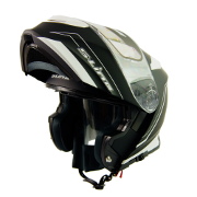 S-Line S550 Flip Up Full Face Helmet - Black and White