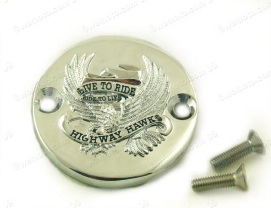 Master Cylinder Cap Kawasaki with Eagle Emblem Live to Ride Highway Hawk End of Line