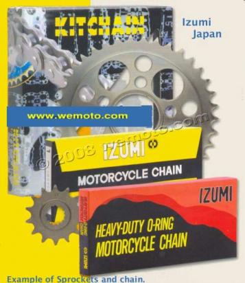 Suzuki GSX 400 X (GK79A) Impulse 99 Chain and Sprocket Kit Izumi.