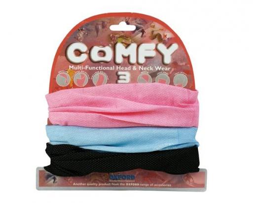 Oxford Comfy Head & Neck Wear - Girly (Pack of 3)