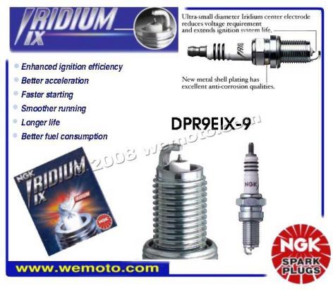 Honda VF 1000 FF/FG/F2F/F2G 85-88 Spark Plug NGK Iridium 