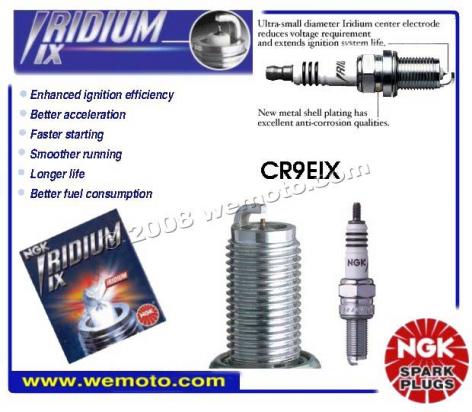 Kawasaki ZZR 600 (ZX 600 E3) 95 Spark Plug NGK Iridium 