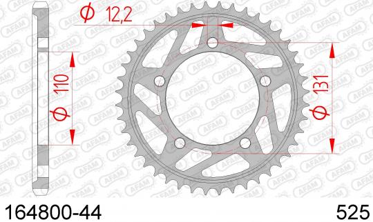 BMW S 1000 R 16 Sprocket Rear Less 1 Tooth - Afam (Check Chain Length)