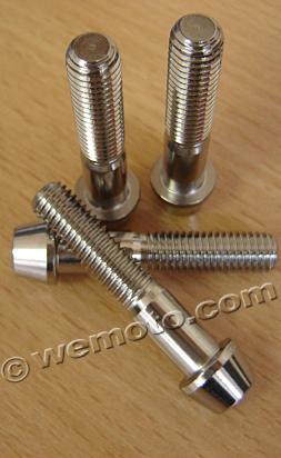 Aprilia RSV 1000 Mille 00 Front Axle Pinch Bolt Set - Stainless Steel