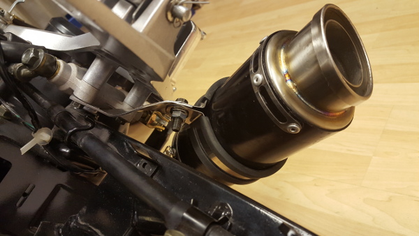 Fitting a Honda Grom exhaust step six