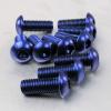 Pro-Bolt Aluminium Domed Head Bolt - M5x0.8mm - Blue - Sold Individulally