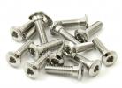 Kawasaki ZX 12 R (ZX 1200 B1/B2) 02-03 Boulon de Fixation - Disque de Frein Avant et Arrière - Inox - Jeu Complet