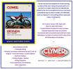 Honda CR 125 RY/R1 00-01 Manuel Clymer - Attention!  Langue - Anglais