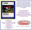 Honda XR 400 R3/R4 03-04 Manuel Clymer - Attention!  Langue - Anglais