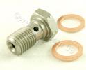 BMW K 1100 RS   (ABS model) 92-96 Boulon Banjo pour Etrier Arrière - Inox
