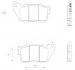 Honda CB 1000 RF 16 Задні колодки Brenta Sintered (металізовані) — тип HH