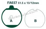 Kawasaki Z 650 C2 (KZ650) 77 Pads Rear EBC Standard (GG Type) 