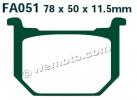 Suzuki GN 400 TT 80 Plaquettes de Frein Avant EBC Standard (Type GG)