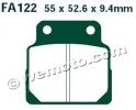Honda CB 450 DX-K 89-92 Plaquettes de Frein Arrière EBC Standard (Type GG)