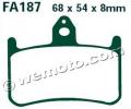 Honda NSR 250 R 2J MC18 (Wet Clutch) 89 Передні колодки EBC Sintered (металізовані) — тип HH