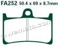Yamaha FZR 400 RR (4DX) 90-95 Pads Front EBC Standard (GG Type)