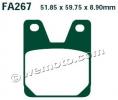 Yamaha YZF 1000 R1 99 Pads Rear EBC Sintered (HH Type)