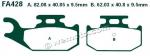 Yamaha YFM 700 RV/RW/RX/RY Raptor 06-09 Plaquettes de Frein Arrière EBC Métal Fritté (Type GG)