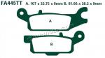Yamaha YFM 700 FGPW/FGPX Grizzly 07-09 Pads Rear Left EBC Sintered (GG Type)